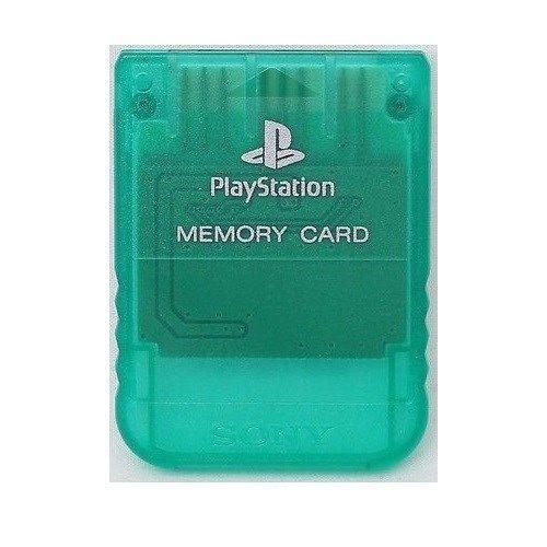 Sony PlayStation 1 Emerald Green Memory Card [PlayStation 1 Accessory]