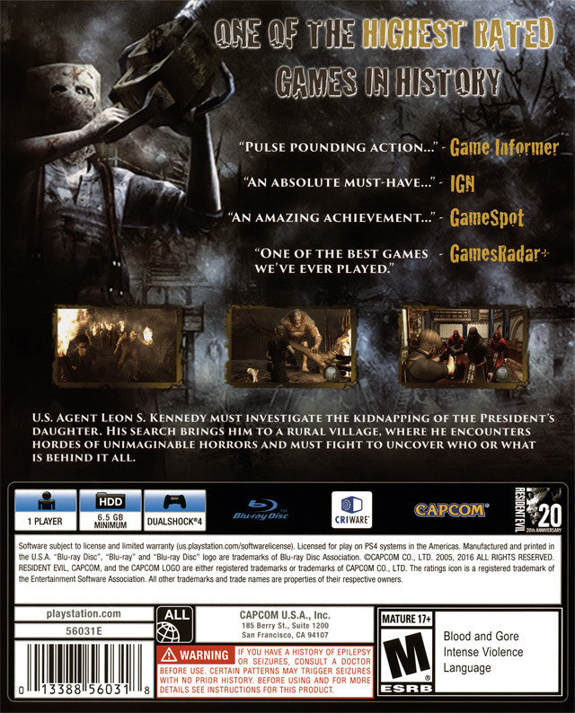 Resident Evil 4 HD [PlayStation 4]