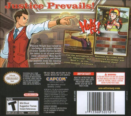 Apollo Justice: Ace Attorney [Nintendo DS DSi]