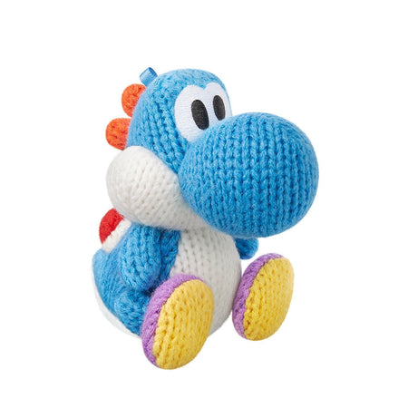 Light Blue Yarn Yoshi Amiibo - Yoshi's Woolly World Series [Nintendo Accessory]