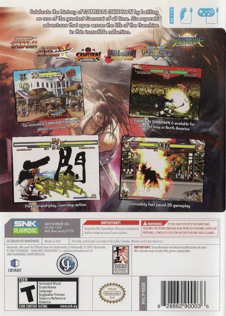 Samurai Shodown Anthology [Nintendo Wii]