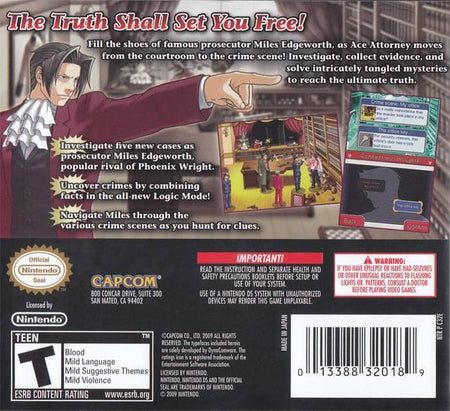 Ace Attorney Investigations: Miles Edgeworth [Nintendo DS DSi]