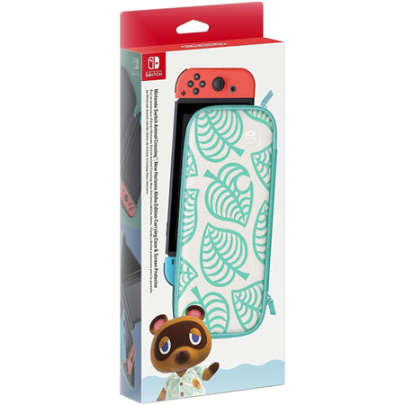 Animal Crossing: New Horizons Aloha Edition - Carrying Case & Screen Protector [Nintendo Switch Accessory]