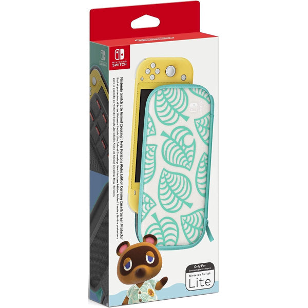 Animal Crossing: New Horizons Aloha Edition - Carrying Case & Screen Protector [Nintendo Switch Lite Accessory]