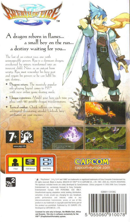 Breath of Fire III [Sony PSP]
