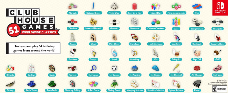 Clubhouse Games: 51 Worldwide Classics [Nintendo Switch]