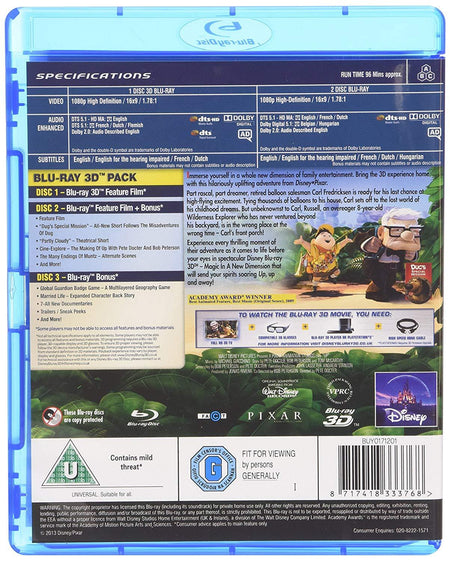 Disney Pixar Up [3D + 2D Blu-Ray]