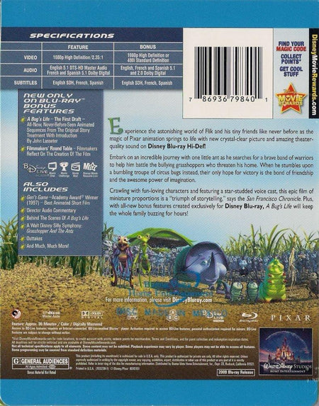 Disney Pixar's A Bug's Life - Limited Edition SteelBook [Blu-ray]