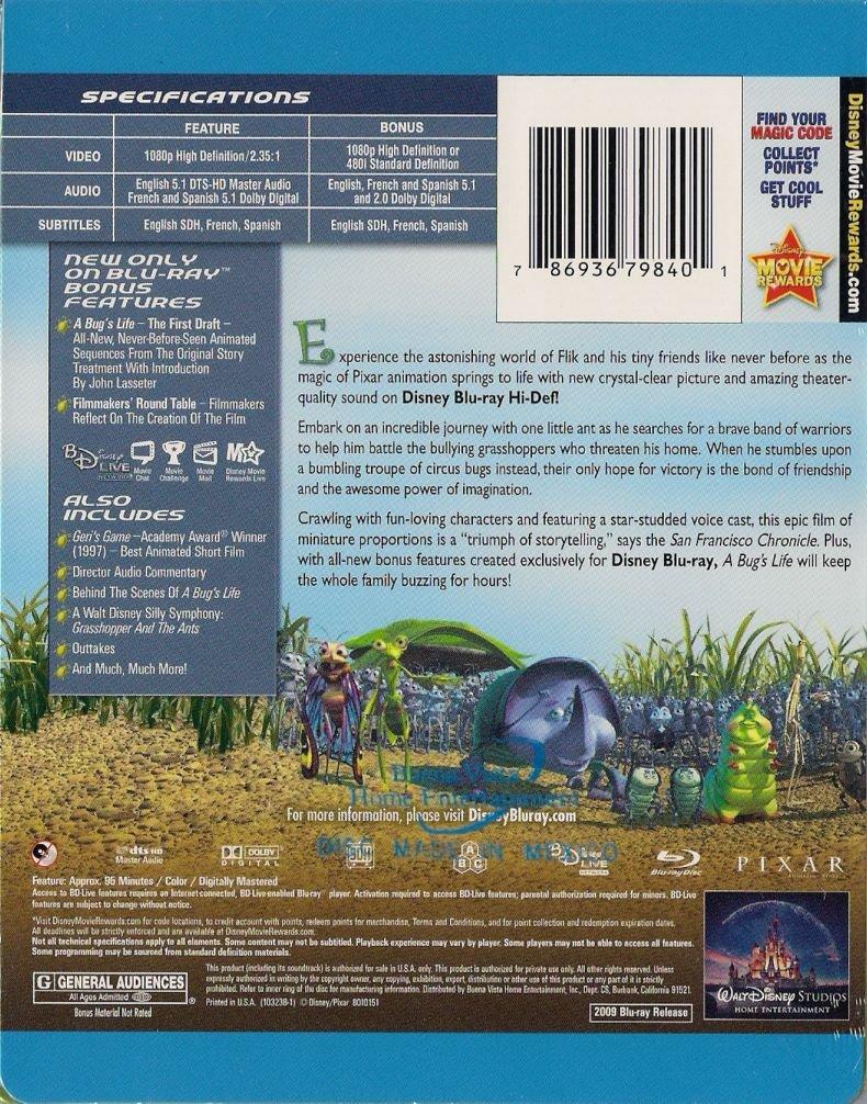 Disney Pixar's A Bug's Life - Limited Edition SteelBook [Blu-ray]