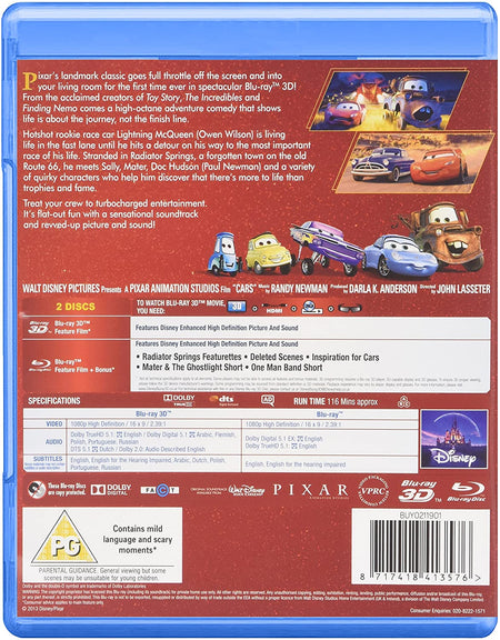Disney Pixar's Cars [3D + 2D Blu-ray]