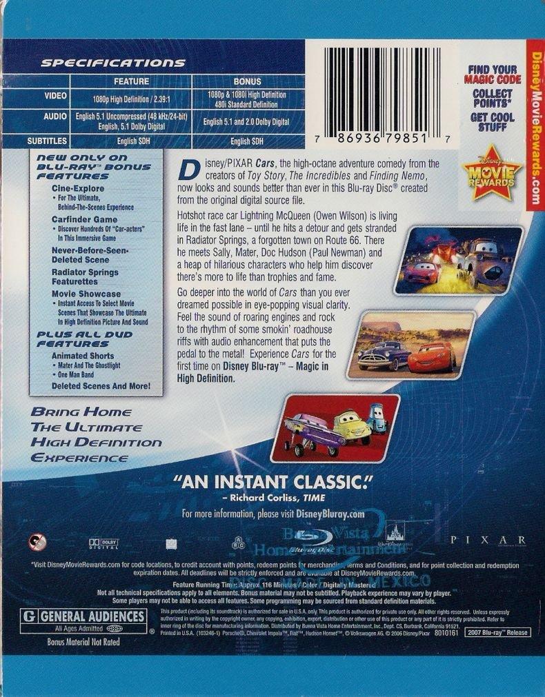 Disney Pixar's Cars - Limited Edition SteelBook [Blu-ray]