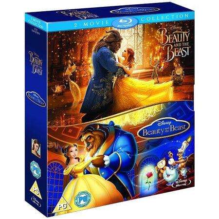 Disney's Beauty and the Beast Live Action + Animated Classic 2-Movie Collection [Blu-Ray Box Set]