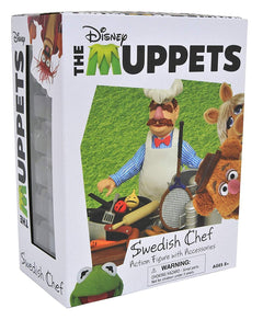 Disney's The Muppets Swedish Chef Action Figure w/ Accessories - Deluxe Select [Toys, Ages 3+]
