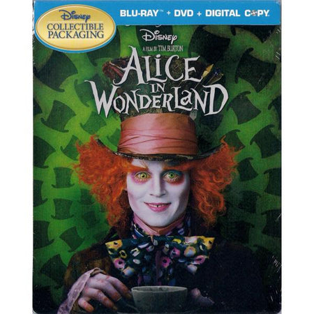 Disney's Alice in Wonderland - Live Action - Limited Edition SteelBook [Blu-ray + DVD + Digital]
