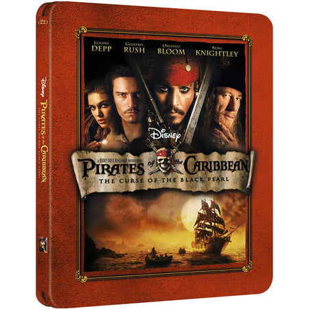 Disney's Pirates of the Caribbean: The Curse of the Black Pearl - Limited Edition SteelBook [Blu-ray]