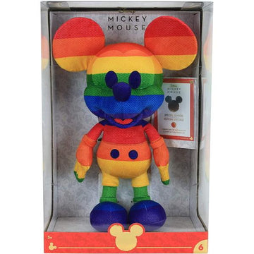 Disney Year of The Mouse Collector Plush - Rainbow Mickey Mouse [Toy, Ages 3+]