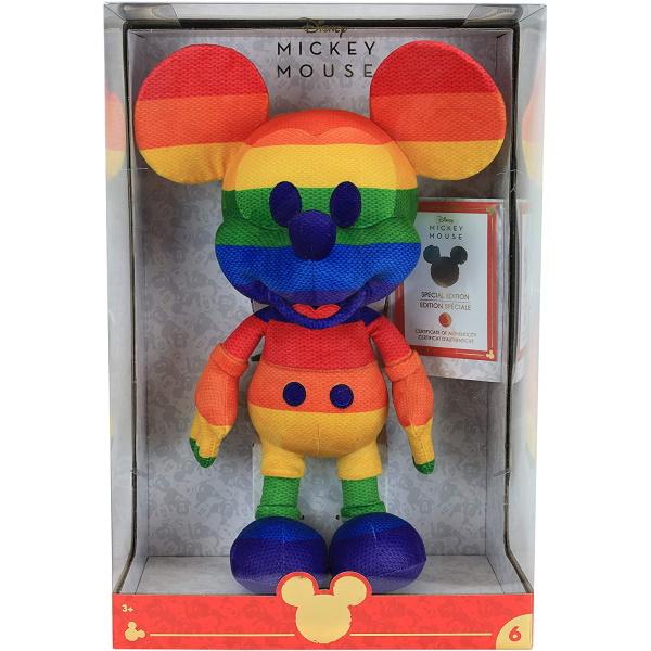 Disney Year of The Mouse Collector Plush - Rainbow Mickey Mouse [Toy, Ages 3+]