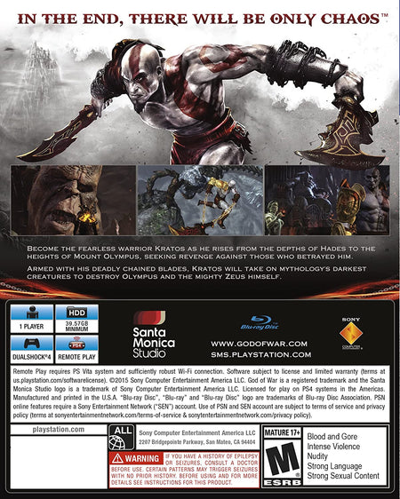 God of War III Remastered [PlayStation 4]
