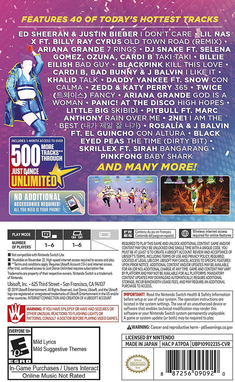 Just Dance 2020 [Nintendo Switch]