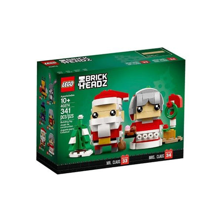 LEGO Brick Headz: Mr. & Mrs. Claus - 341 Piece Building Kit [LEGO, #40274]