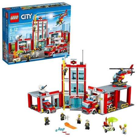 LEGO City: Fire Station - 919 Piece Building Kit [LEGO, #60110]