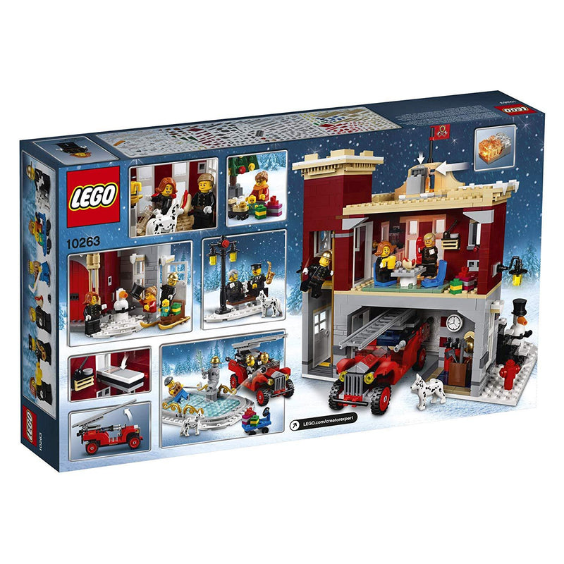 LEGO Creator: Winter Village Fire Station - 1166 Piece Building Kit [LEGO, #10263]
