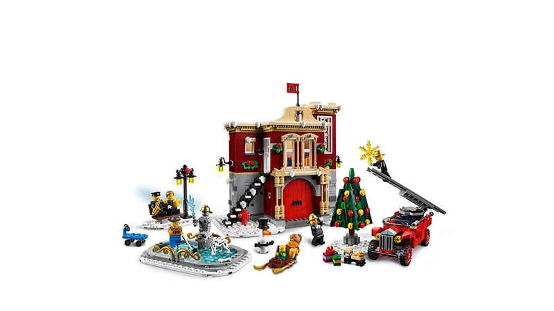 LEGO Creator: Winter Village Fire Station - 1166 Piece Building Kit [LEGO, #10263]