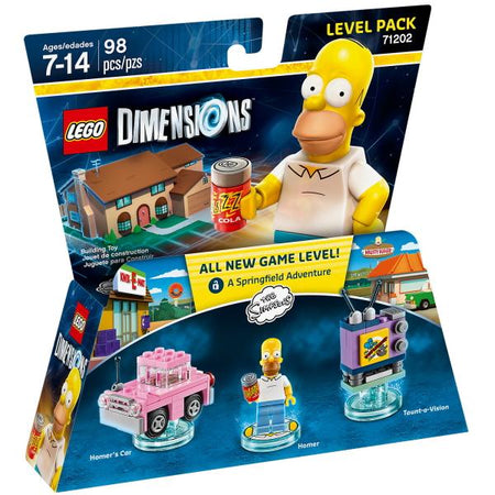 LEGO Dimensions: The Simpsons Level Pack - 98 Piece Building Kit [LEGO, #71202]