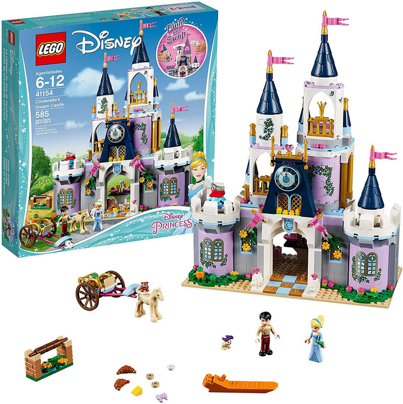 LEGO Disney Princess: Cinderella's Dream Castle - 585 Piece Building Kit [LEGO, #41154]