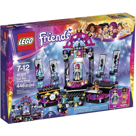 LEGO Friends Pop Star Show Stage 446 Piece Building Kit [LEGO, #41105]