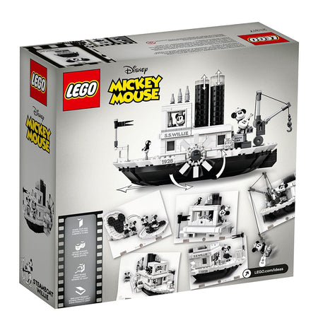 LEGO Ideas Disney Mickey Mouse: Steamboat Willie - 751 Piece Building Kit [LEGO, #21317]