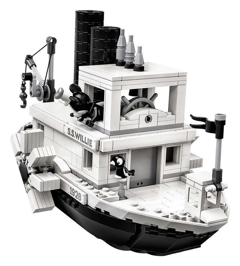 LEGO Ideas Disney Mickey Mouse: Steamboat Willie - 751 Piece Building Kit [LEGO, #21317]