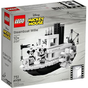 LEGO Ideas Disney Mickey Mouse: Steamboat Willie - 751 Piece Building Kit [LEGO, #21317]