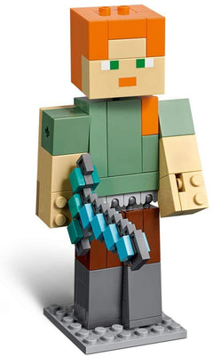LEGO Minecraft: Alex BigFig with Chicken - 160 Piece Building Kit [LEGO, #21149]