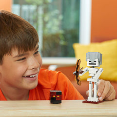 LEGO Minecraft: Skeleton BigFig with Magma Cube - 142 Piece Building Kit [LEGO, #21150]