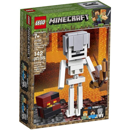 LEGO Minecraft: Skeleton BigFig with Magma Cube - 142 Piece Building Kit [LEGO, #21150]