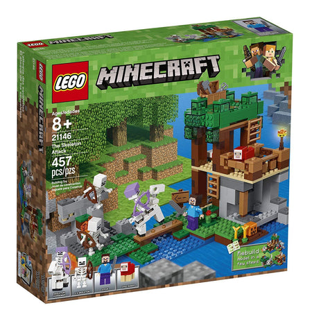 LEGO Minecraft: The Skeleton Attack - 457 Piece Building Set [LEGO, #21146]