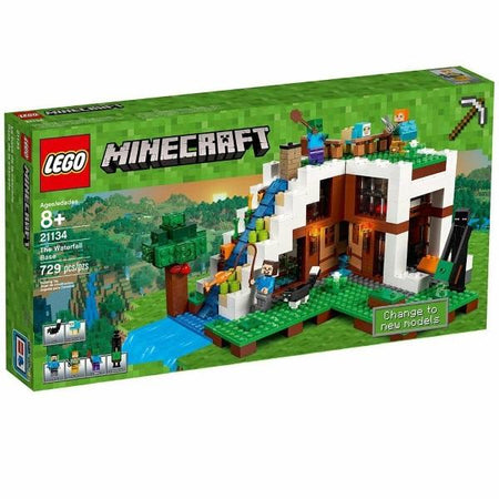 LEGO Minecraft: The Waterfall Base - 729 Piece Building Kit [LEGO, #21134]