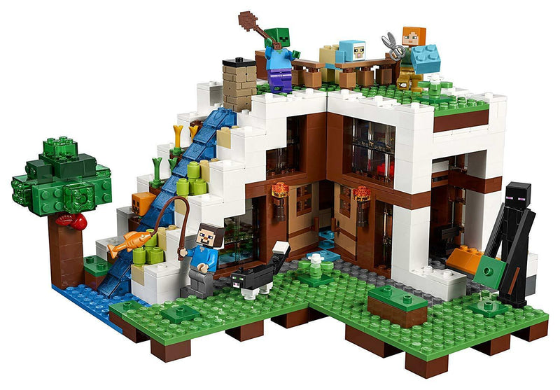 LEGO Minecraft: The Waterfall Base - 729 Piece Building Kit [LEGO, #21134]