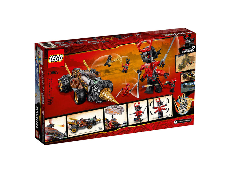 LEGO Ninjago Legacy: Cole's Earth Driller - 587 Piece Building Kit [LEGO, #70669]