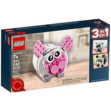 LEGO Mini Piggy Bank Limited Edition 3-in-1 248 Piece Building Kit [LEGO, #40251]