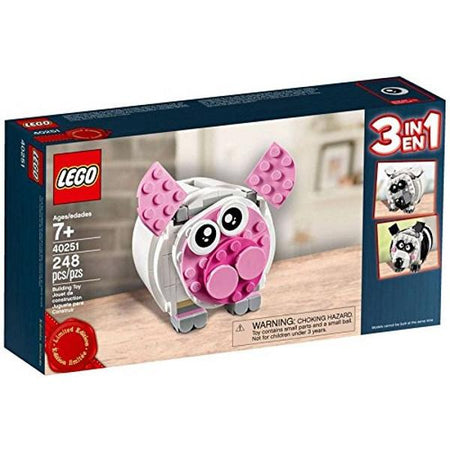 LEGO Mini Piggy Bank Limited Edition 3-in-1 248 Piece Building Kit [LEGO, #40251]