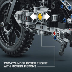 LEGO Technic: BMW R 1200 GS Adventure - 603 Piece Building Kit [LEGO, #42063]