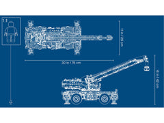LEGO Technic: Rough Terrain Crane - 4057 Piece Building Kit [LEGO, #42082]