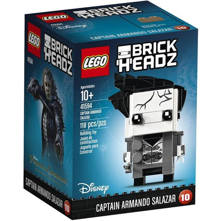 LEGO BrickHeadz: Pirates of the Caribbean - Captain Armando Salazar - 118 Piece Building Kit [LEGO, #41594]