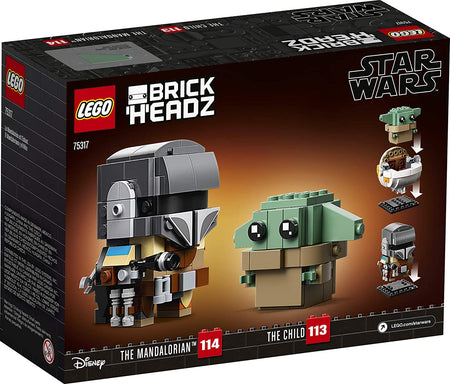 LEGO BrickHeadz: Star Wars - The Mandalorian & the Child - 295 Piece Building Kit [LEGO, #775317]