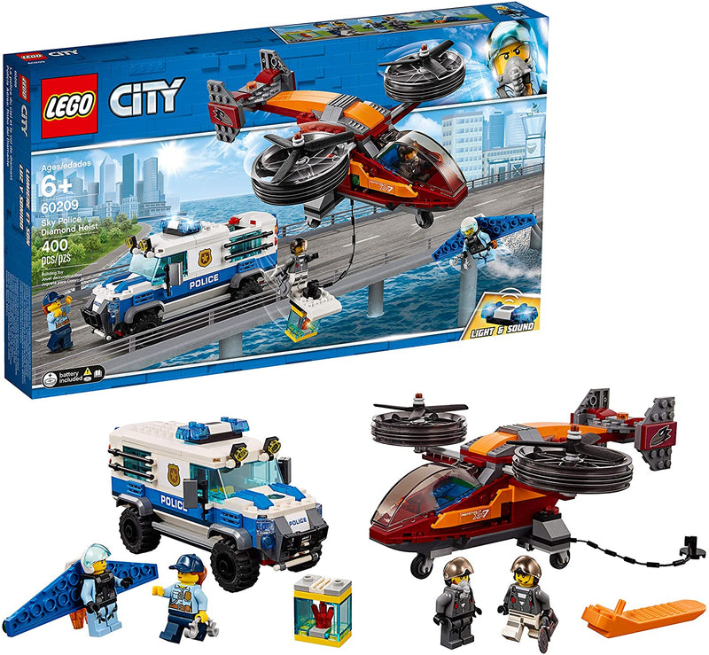 LEGO City: Sky Police Diamond Heist - 400 Piece Building Kit [LEGO, #60209]