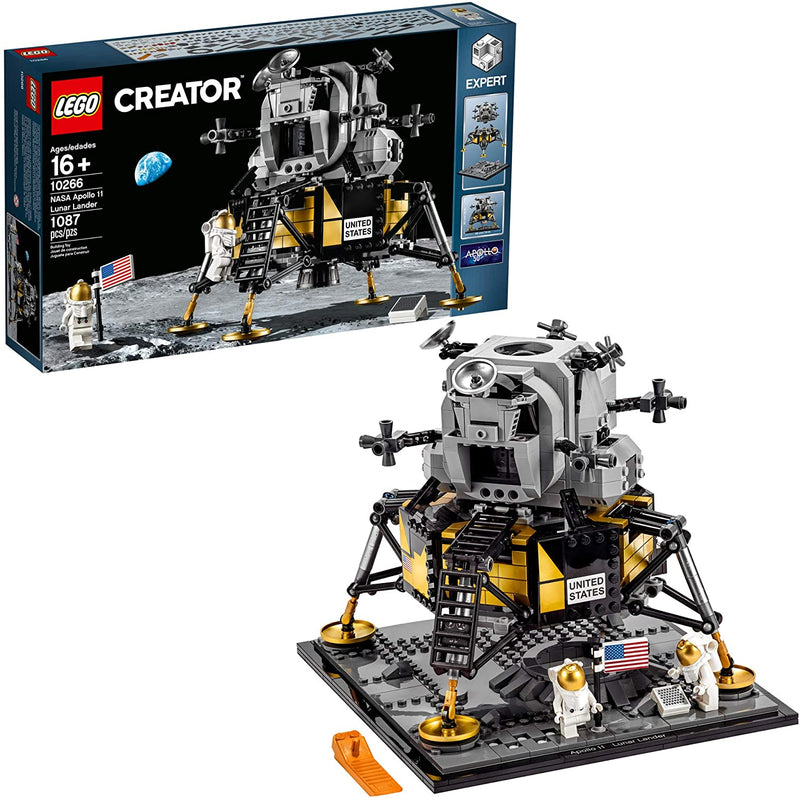 LEGO Creator Expert: NASA Apollo 11 Lunar Lander - 1087 Piece Building Kit [LEGO, #10266]
