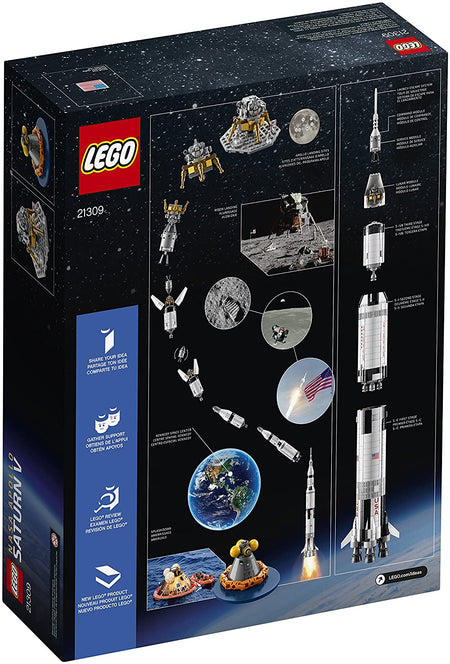 LEGO Ideas: NASA Apollo Saturn V - 1969 Piece Building Kit [LEGO, #21309]