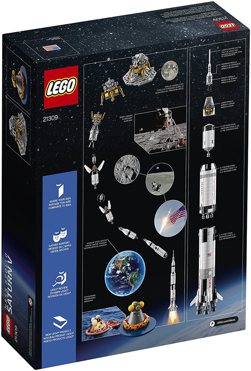LEGO Ideas: NASA Apollo Saturn V - 1969 Piece Building Kit [LEGO, #21309]
